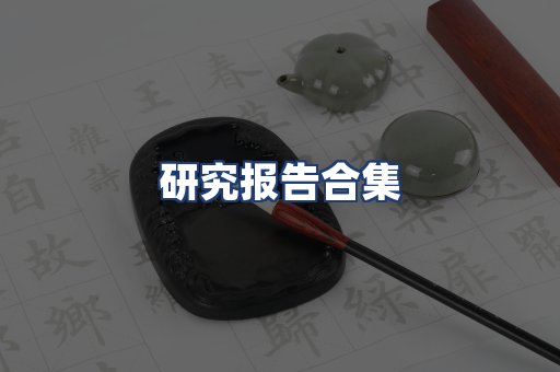 研究报告合集